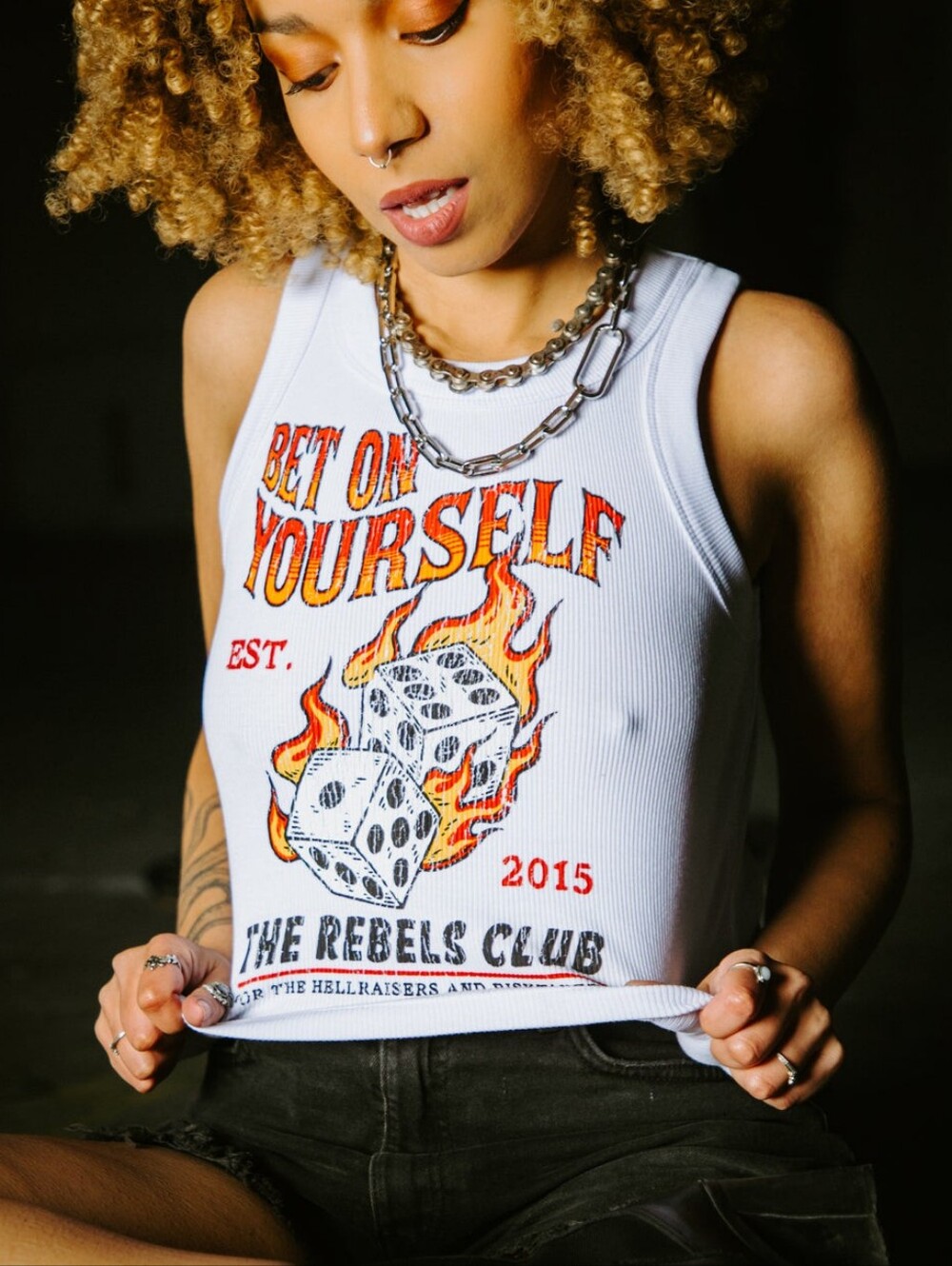 Rebel Soul Collective Bet On Yourself Crop Tank
